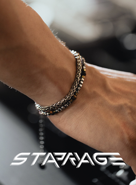 星宇纪原创设计星河手链男士手链极简轻奢感手链高级叠戴手链男生