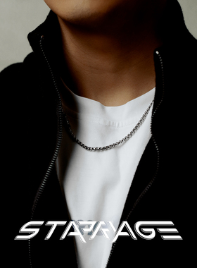星宇纪 原创黑耀项链男款项链高级感轻奢小众男士项链钛钢锁骨链