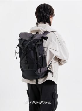 星宇纪 双肩包男款大容量双肩包机能户外通勤旅行男生背包轻便包