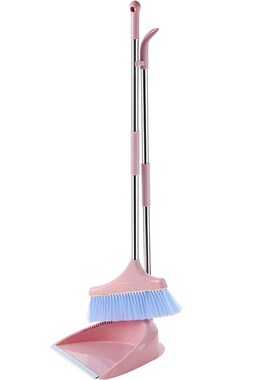 速发broom dustpa set househd soft wo sweepig mop[ ig