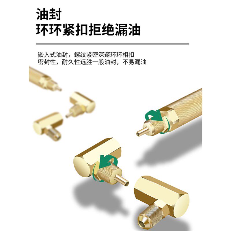 速发保黄向黄油注嘴头高压电动气动挖掘机专用枪油器联油机