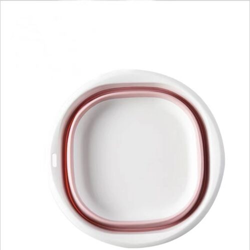 速发可折叠脸盆便携式塑料挂钩家用大小号学生洗衣泡脚盆宿舍旅行