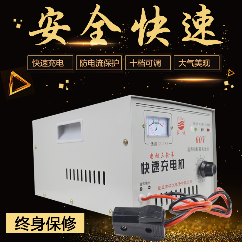 电动车三轮车 四轮车 充电器铅酸水电池专用充电机48V 60ZV 72V