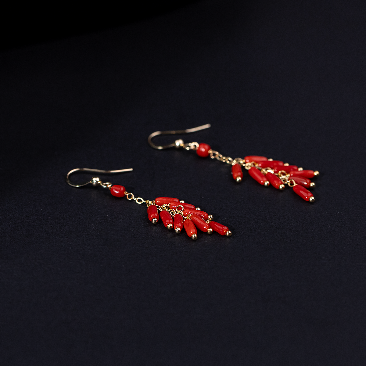 红珊瑚耳饰时尚独特气质耳坠耳钩2.5-3.5mm（多样性发货）,珠宝/钻石/翡翠,珊瑚,淘宝优惠券,粉丝福利购,淘宝优惠卷