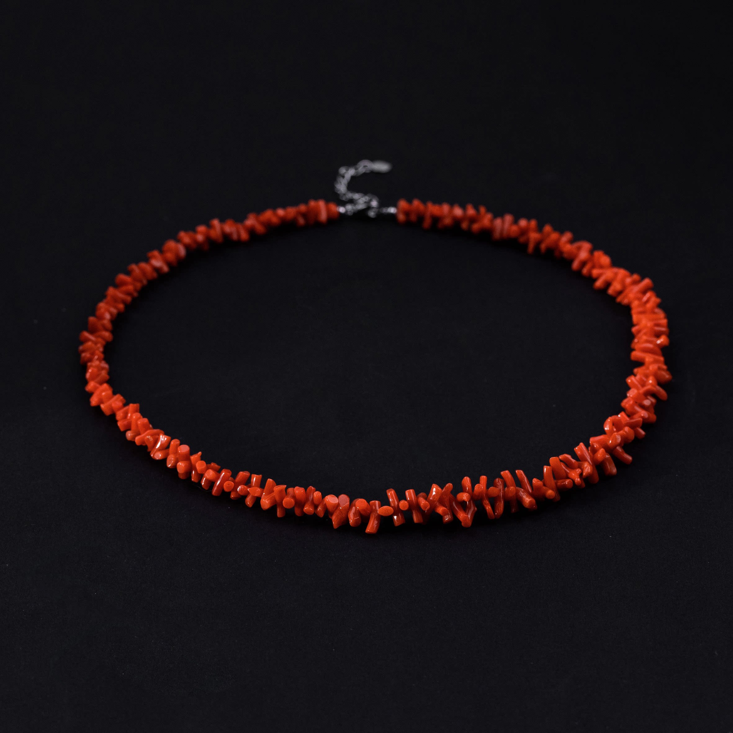 【思思】红珊瑚项链时尚百搭气质经典款2.5-3.5mm（多样性发货）