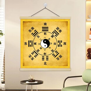 太极八卦图易经周易风水先天阴阳八卦图六十四卦供奉摆摊装饰挂画