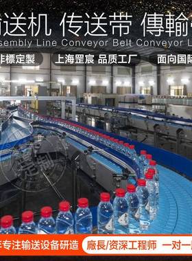 流带水线输送机提升传输带饮茶汽水生产NFZ机包装传送设备模块化