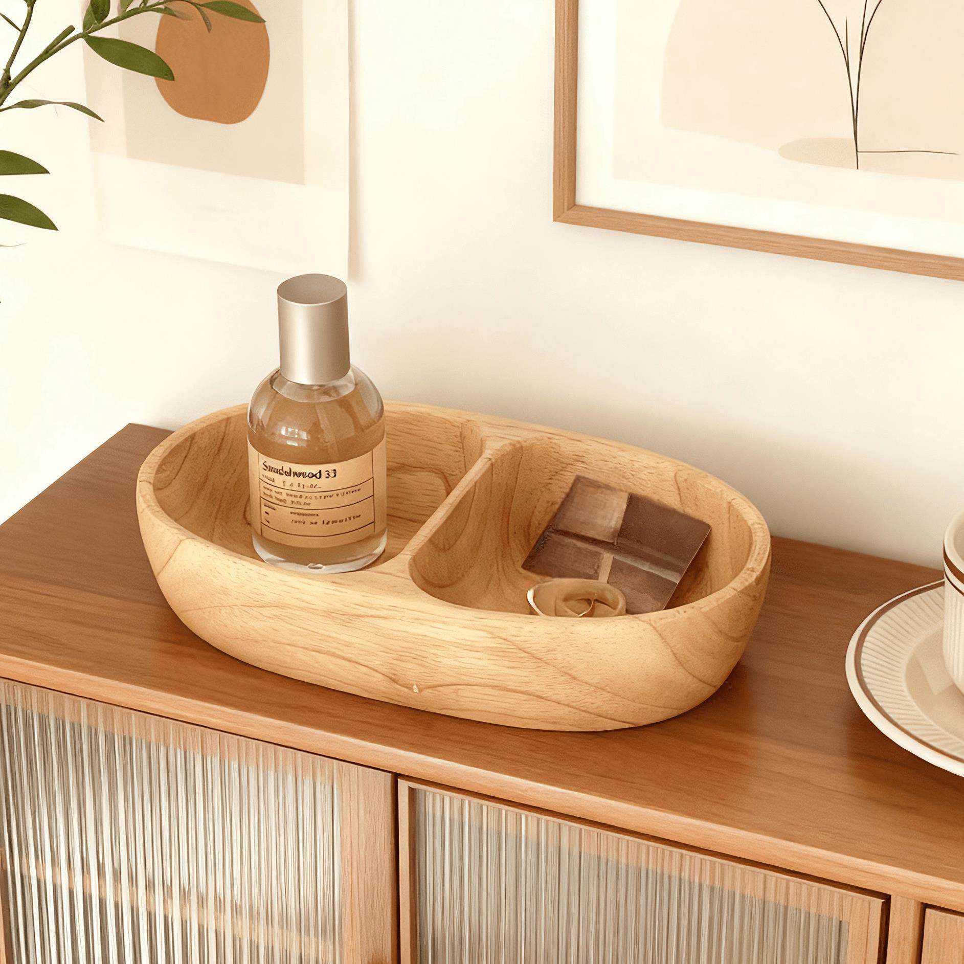 日式木质桌面收纳盒实木首饰展示收纳盘玄关钥匙杂物整理置物盘,收纳整理,桌面收纳盒,淘宝优惠券,粉丝福利购,淘宝优惠卷