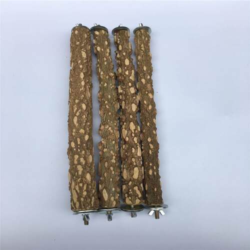 鹦鹉磨砂站杆用品用具磨爪磨牙棒站棍八哥鸟杠笼花椒木站玩具配件