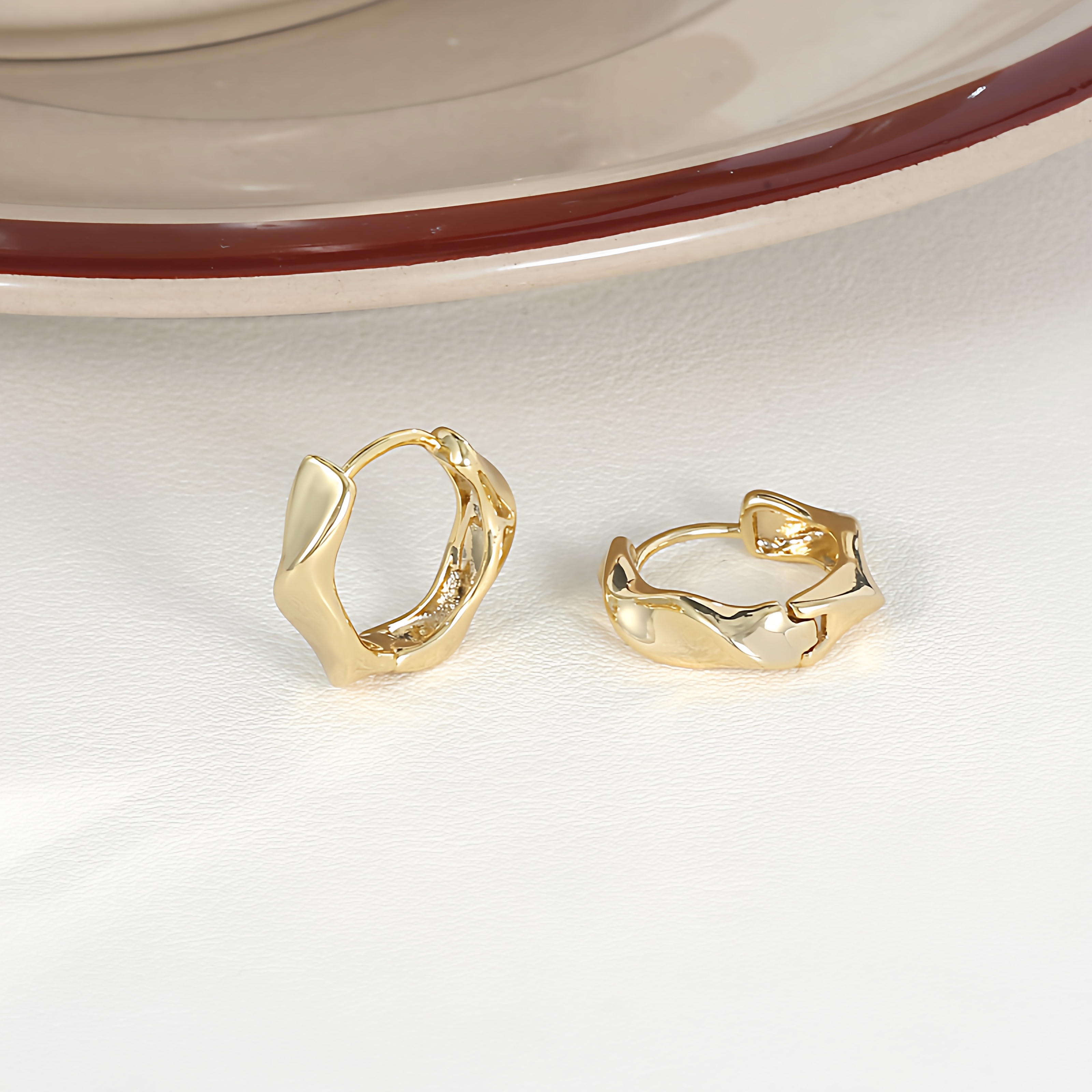 「原创设计师」极简金属风螺旋耳扣百搭小巧耳饰小众高级感耳环