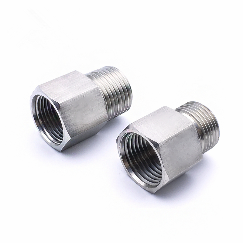 内外丝直通转接头304不锈钢加厚高压压力表内外丝转换头公英互换