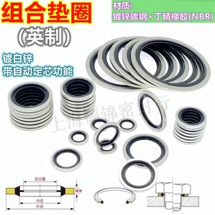 8G1 2G3 带自动定芯 4G3 英制镀锌组合垫圈垫片