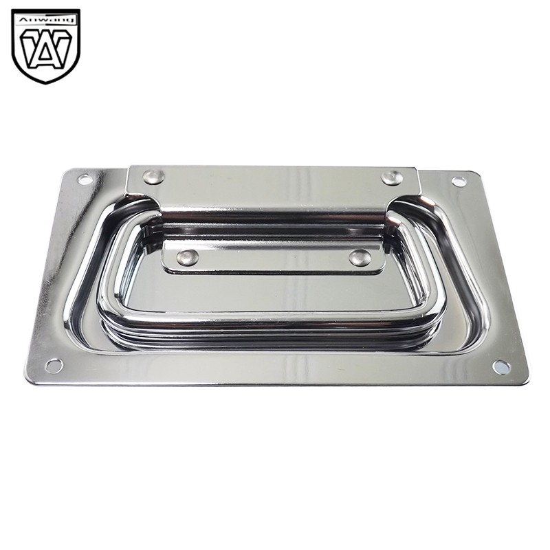 AW五金132mm无带皮 航空箱机柜配件拉手舞台箱盖环弹簧厂家直销