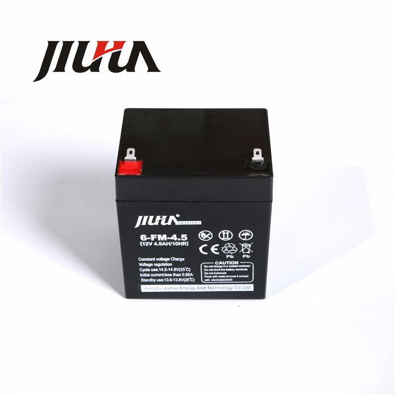 JIUHUA九华蓄电池12V4.5AH消防系统FM12V-4.5机器其内置UPS应急电