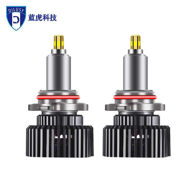 新款LED汽车大灯360°发光车灯H7聚光9006汽车灯泡55W