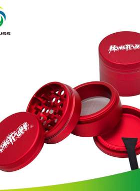 新款铝合金磨烟器  直径63mm 四层创意研磨器 grider