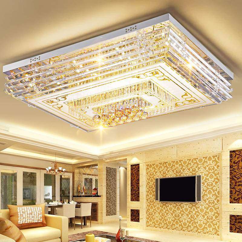 大厅灯具吸顶灯客厅灯大灯长方形简约现代卧室水晶灯大气高档家用,标准件/零部件/工业耗材,车间地垫,淘宝优惠券,粉丝福利购,淘宝优惠卷