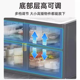 家用厨房物架微波炉牌：qita器多功电能收纳置橱柜餐边储物柜落烤