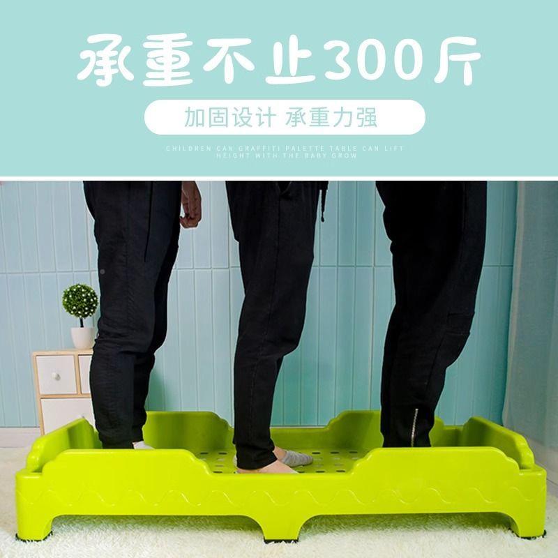注321塑单人床婴儿床午休床午儿童睡床宝宝幼儿园床塑料加厚专用