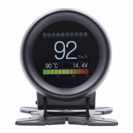 A205 OBD mini多功能仪表 机油表 涡轮表 车速表 水温表 油耗仪