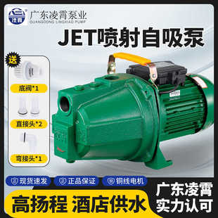 广东凌霄水泵喷射泵自来水增压泵井水抽水机全自动加压泵JET00型