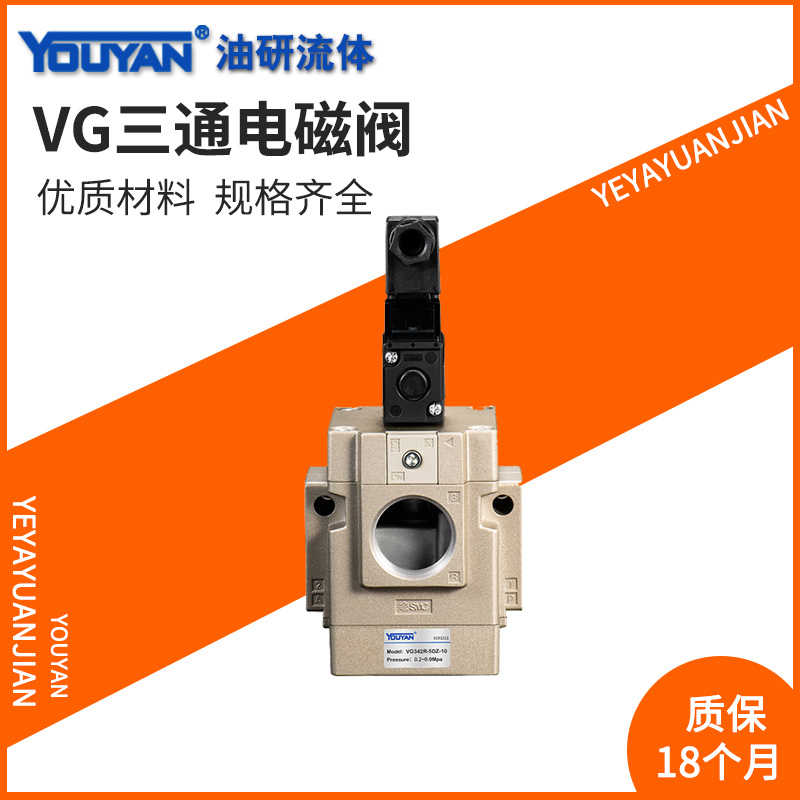二位VG342R三通VGA342-06真空10先导式电磁阀VG342-3G/4D/5DZ 04A