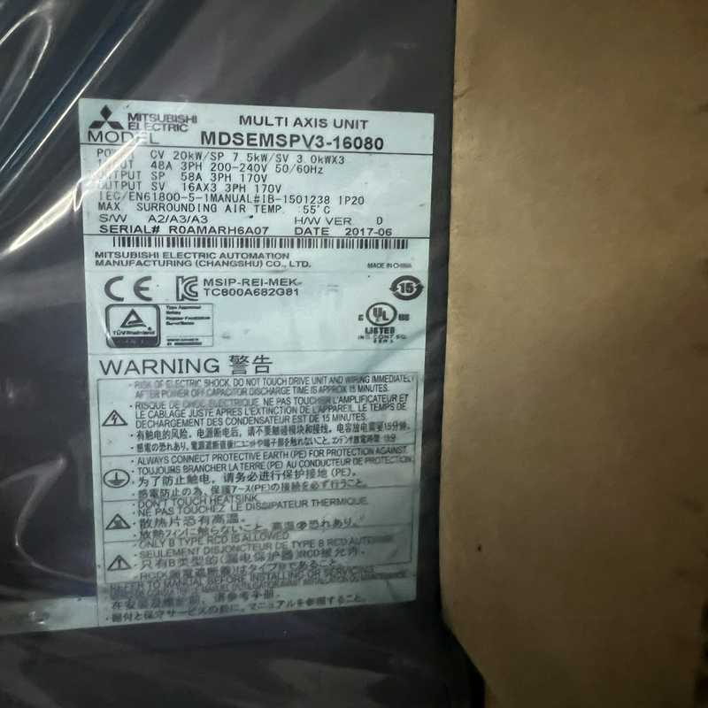 三菱四轴驱动器MDSEMSPV3-16080 四轴放大器 四（基数电子）