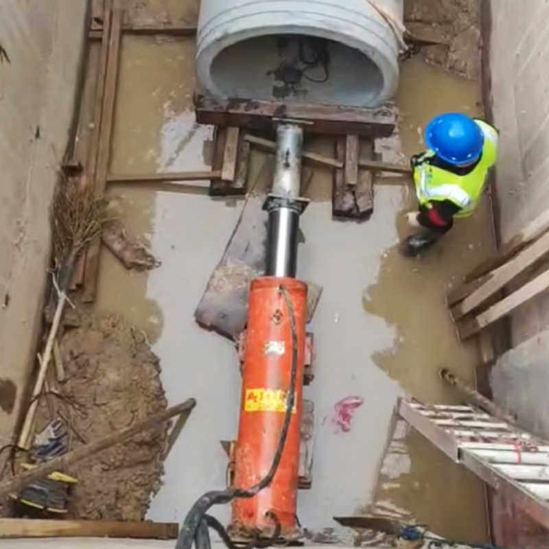 200300400500电动顶管千斤顶220v大吨位液压油缸双向液压缸100吨