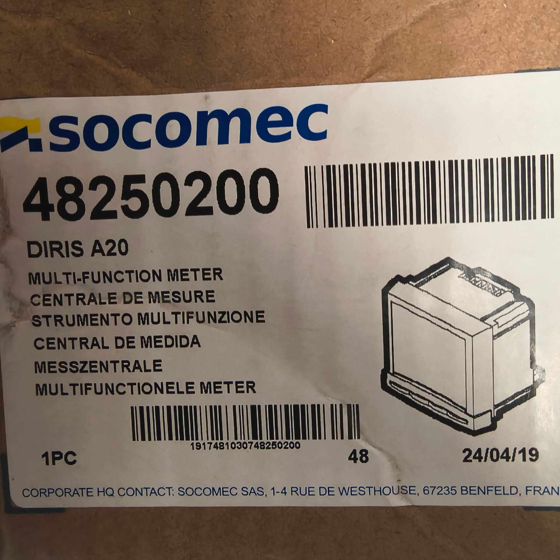 【顺庆】法国溯高美48250200 DIRIS A20  多功能智能【议价】