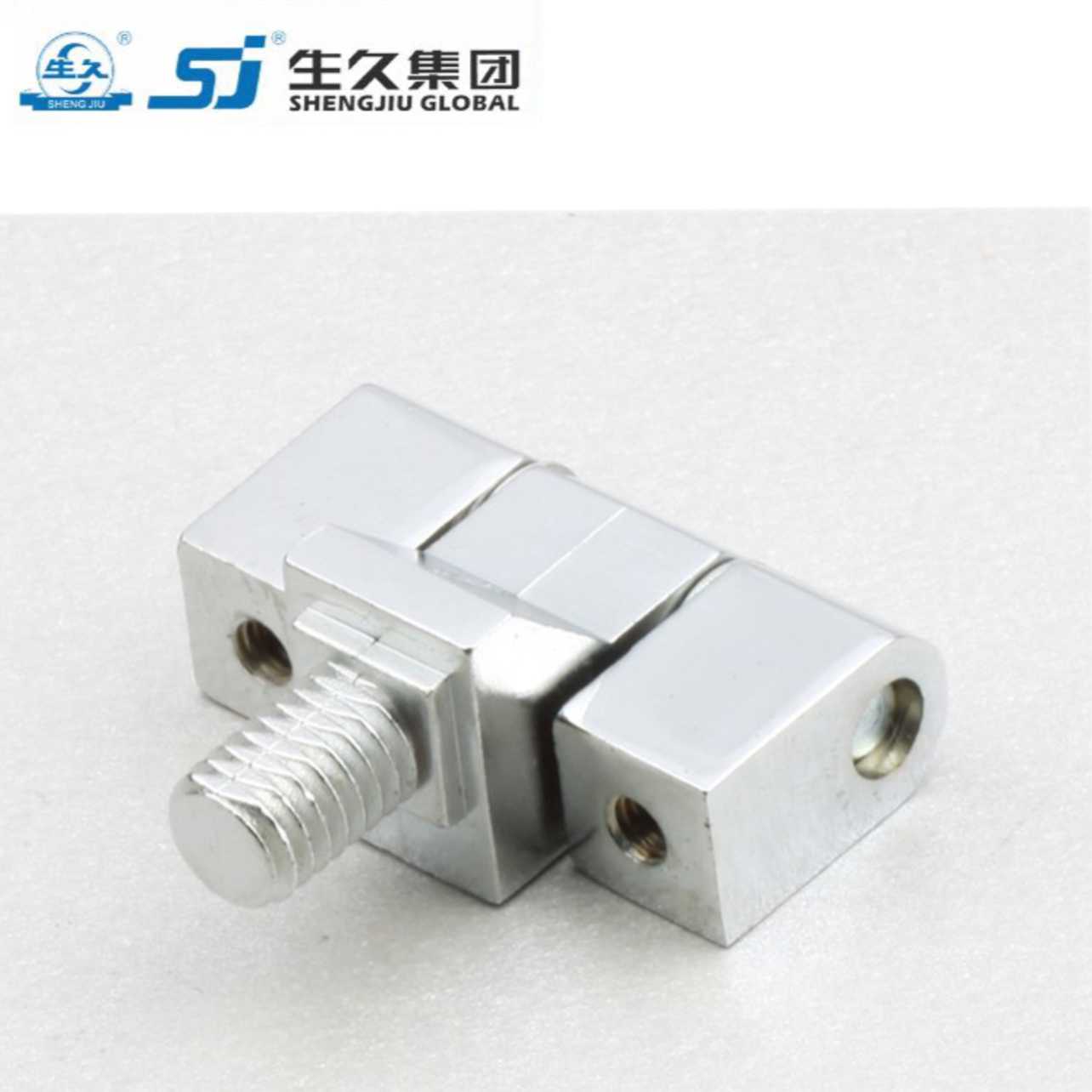 生久柜锁CL206-2镀亮光铬 镀铬 黑色铰链 锌合金合页配电箱柜铰链