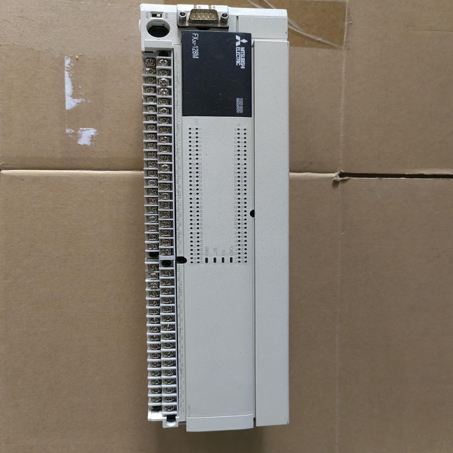 拆机三菱PLC  FX3U-128MT/ES-A  ，实物拍~议价