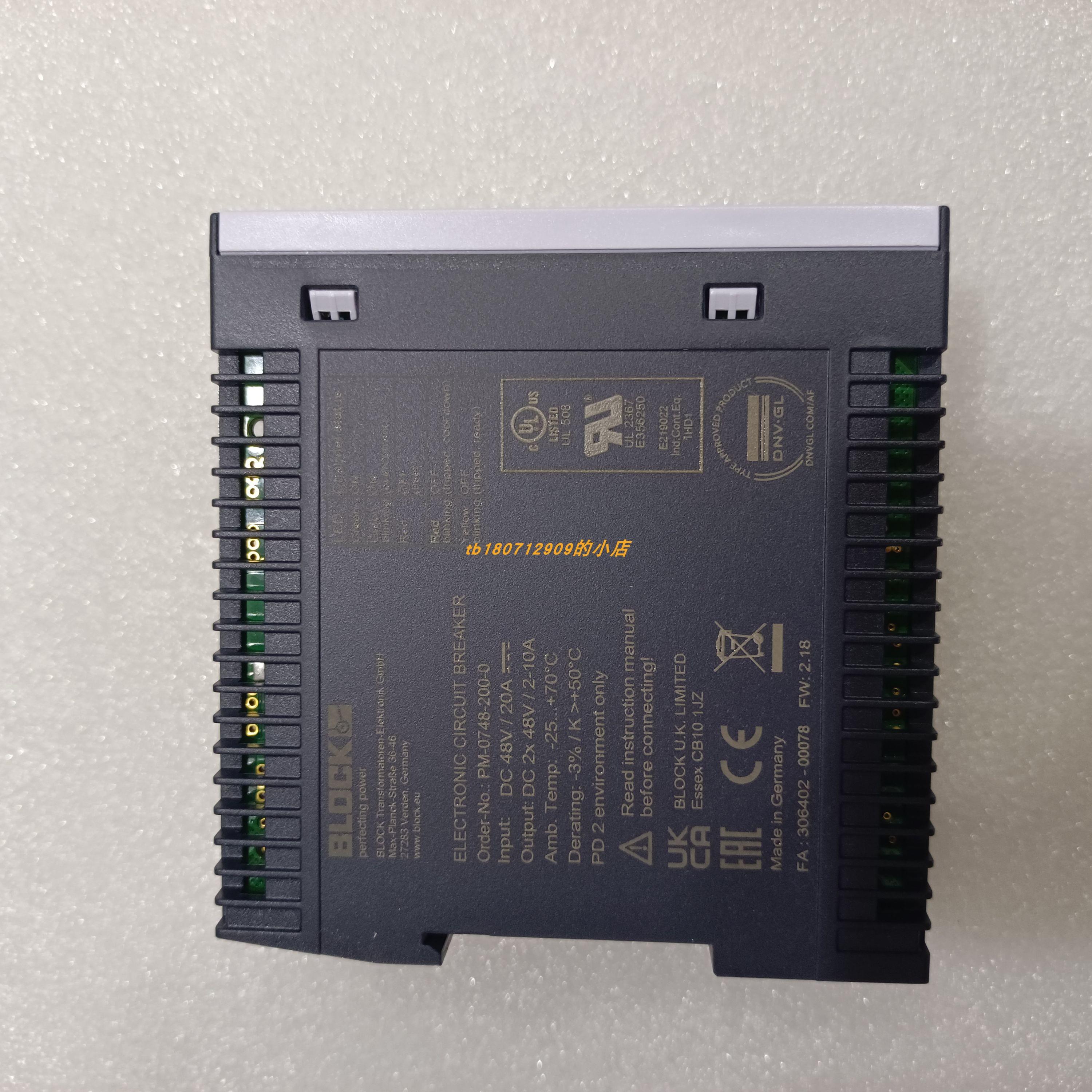 block PVUA 2424-20电源PM-0724-240-0电子断路器PC-0124-100-0