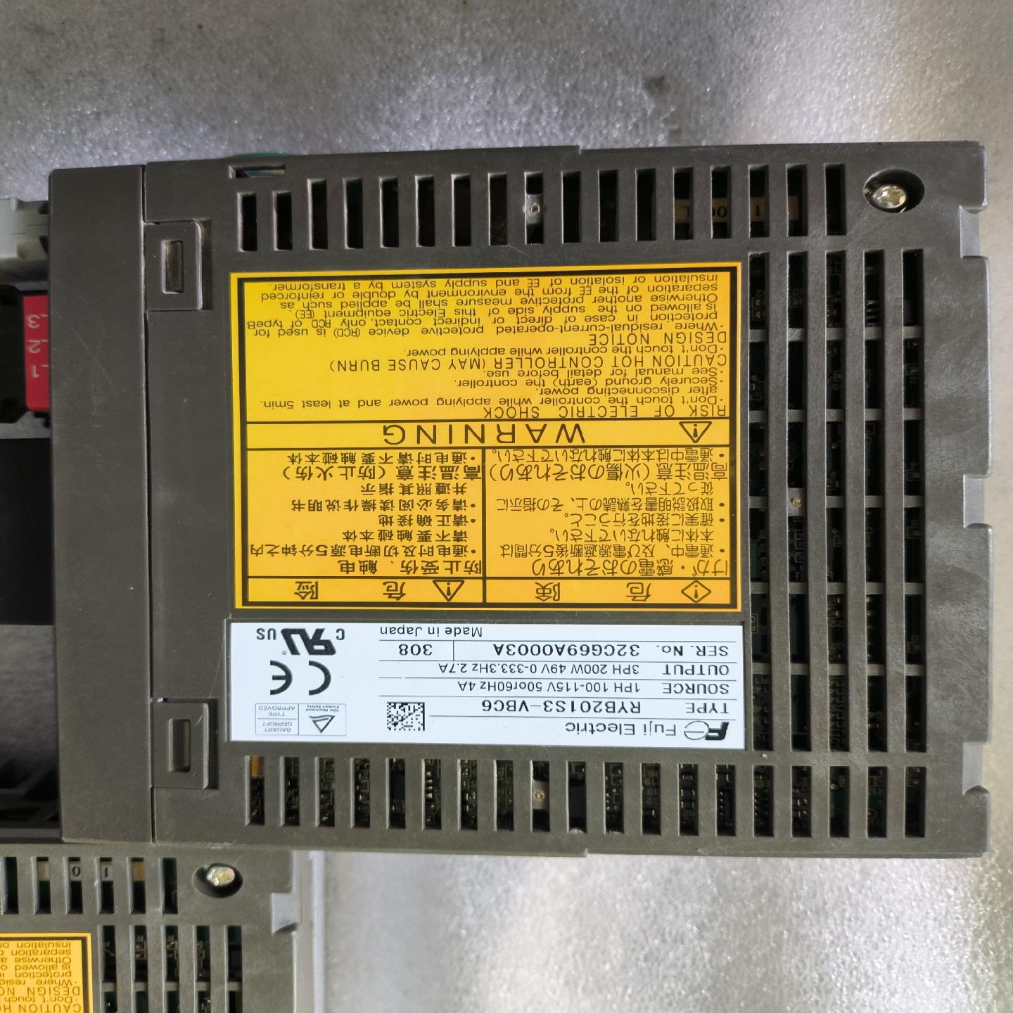 【顺庆】富士伺服驱动器RYB201S3-VBC6，实物拍摄，功能包好【议