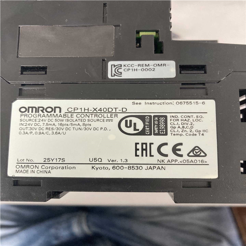 【美亚】欧姆龙CP1H-X40DT-D，成色不错，一个，1.3版本【议价】