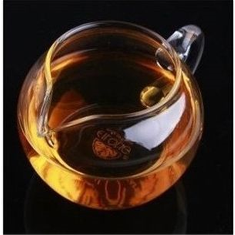 包邮耐热透明玻璃茶具大小 茶海公道杯  分茶器苹果茶海 平底茶海