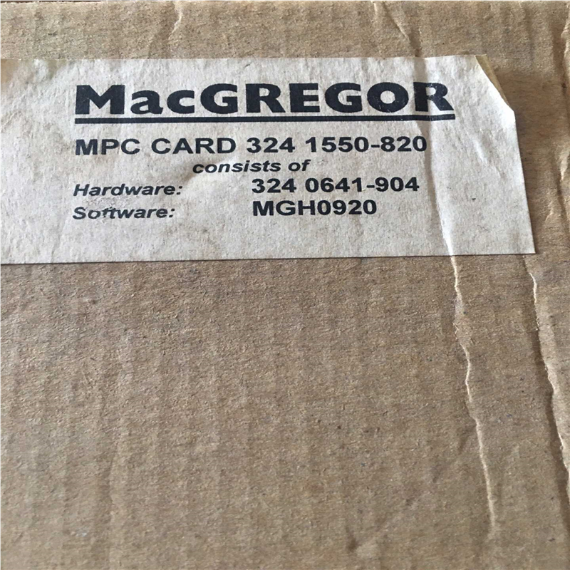 议价~Macgregor MPC CARD  3241550-82