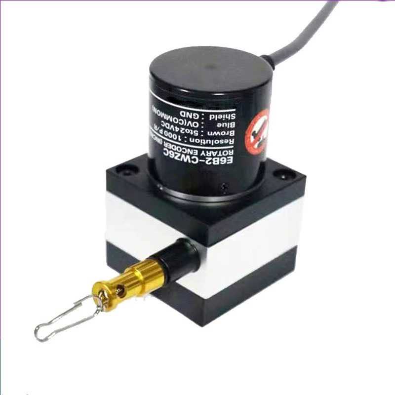 【顺庆】拉线编码器欧姆龙E6B2拉绳拉线位移传感器拉线盒拉伸拉绳