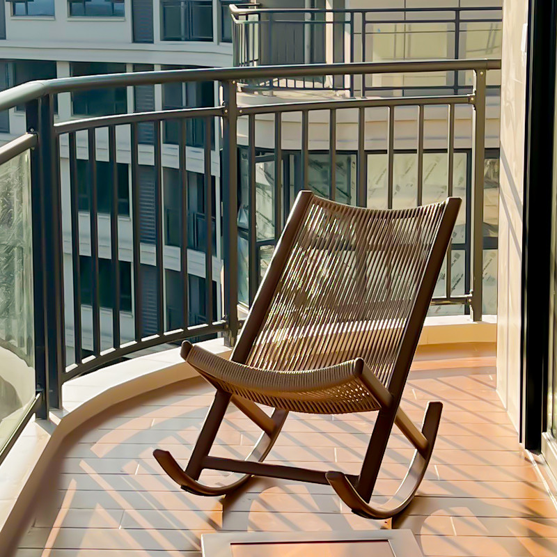 藤编摇摇椅躺椅成人阳台摇椅家用休闲椅子客厅懒人沙发单人逍遥椅