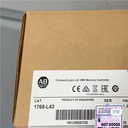 议~#PLC 1768-L43 全新库存未拆封 CPU模块 标价