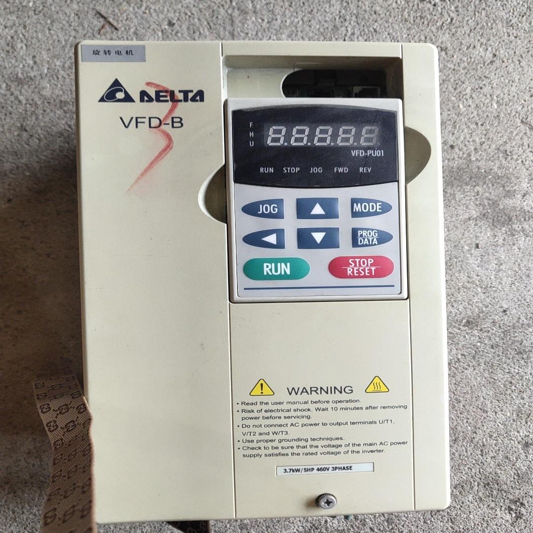 议~台达变频器，3.7千瓦，三相电压。vfd037B43A。拆机