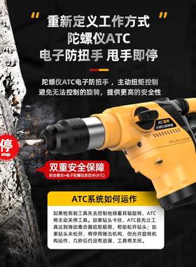 雷克无刷电锤电镐31085两工业级多大混功率功能冲击钻打凝土用电