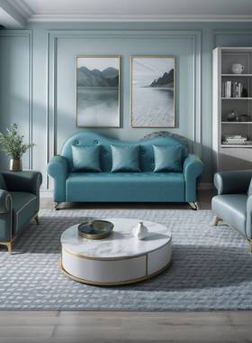 人Y单双F775SSJT人沙发小型沙发出租房户办3公室沙发布艺沙发客厅