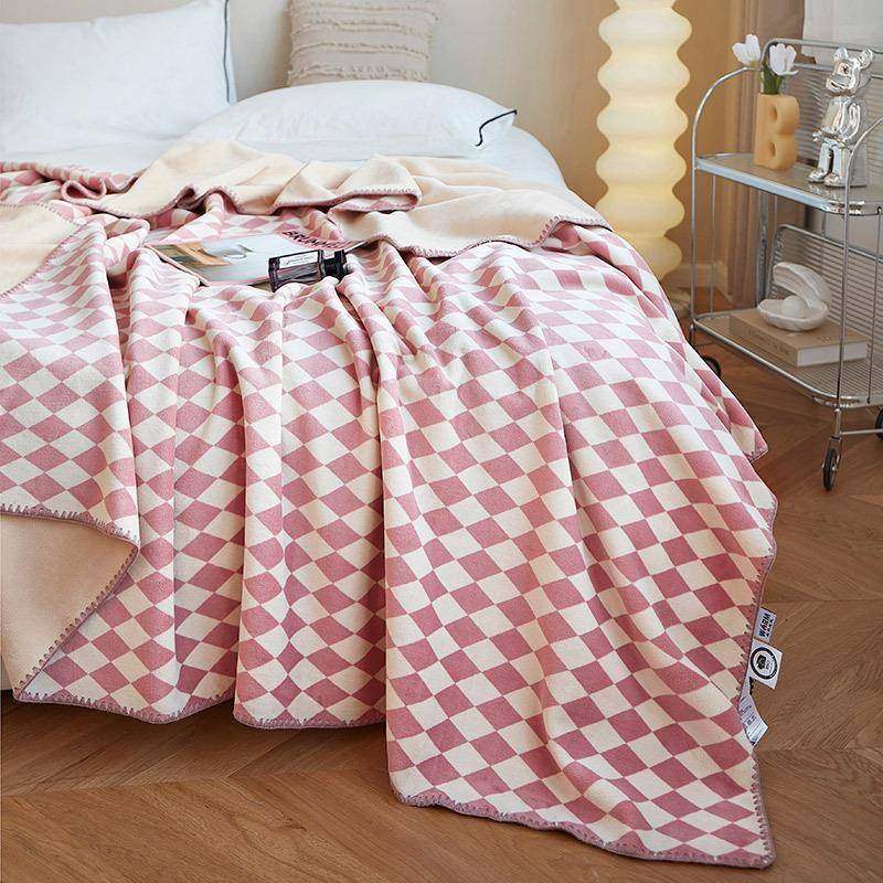 2025新无品牌/款德绒速暖毛毯保季暖加厚四毯用多功能毯休发闲沙