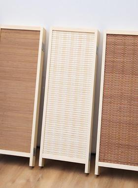 屏风隔风断竹编儿童幼儿简园易办公移室遮挡挡板客厅FEM动小屏矮