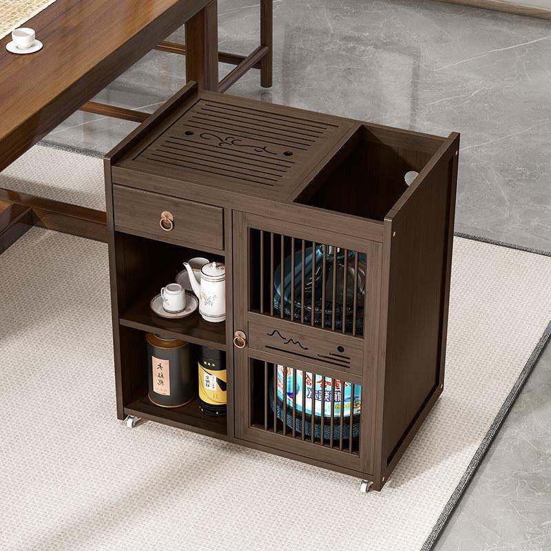移台动茶茶桌家用茶水柜组LDD-C20阳台茶车茶几具茶盘烧水小壶一