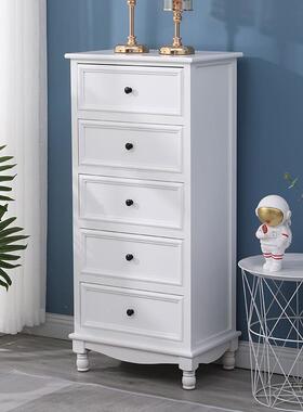 斗柜式F96SST55实木客厅卧室靠墙柜子收纳储物柜木柜质抽屉柜立美