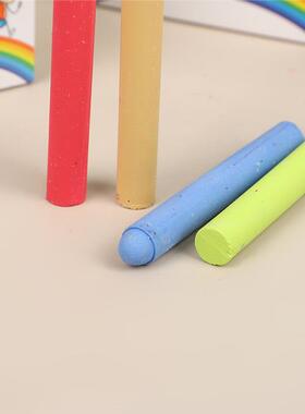 水溶性黑QVJ粉无尘儿童板艳报专用粉笔笔家用彩色鲜教师白色水性