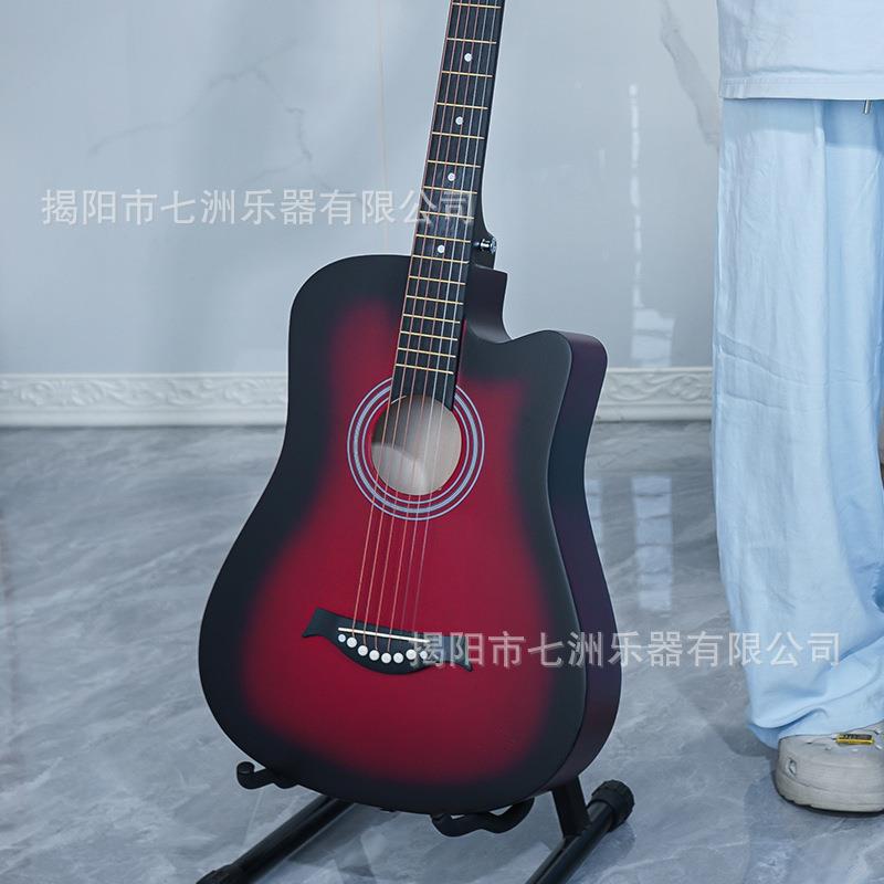 吉RBA他3大量现货民谣吉他初学8者缺角练习琴入寸门普及练习琴