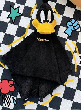 A-L0223Q送钩挂】乐一通菲鸭Daffy像擦手巾头可挂式达吸水卡通吸