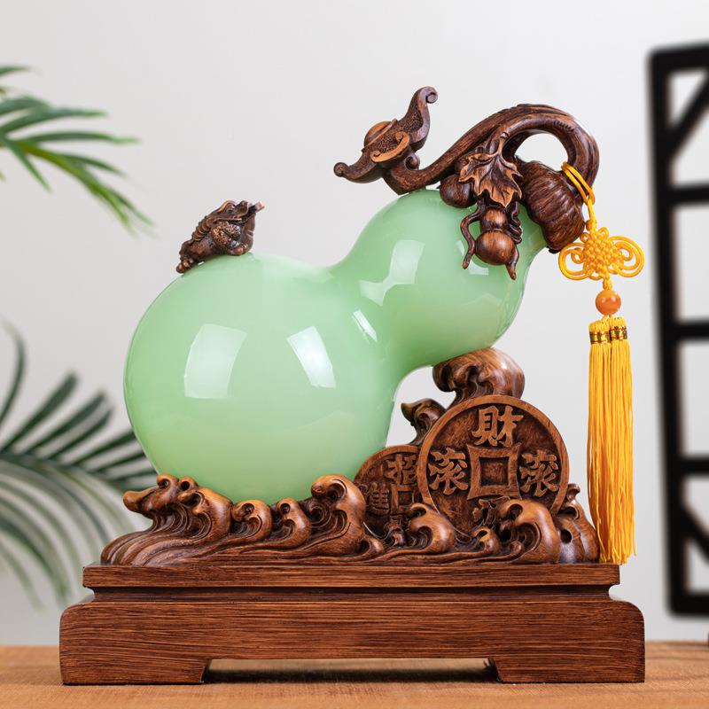 福禄如意关玉葫芦家居饰品摆件客厅JXY柜装工饰琉璃艺品酒玄摆设